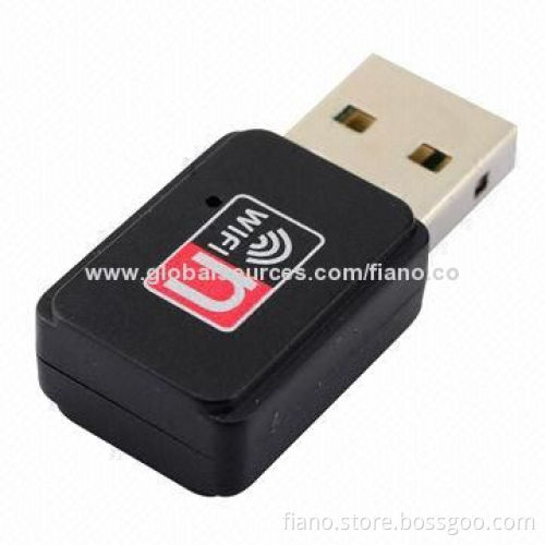 Mini 150Mbps USB2.0 Wireless LAN Adapter, 802.11n, 2.4GHz ISM Frequency Band